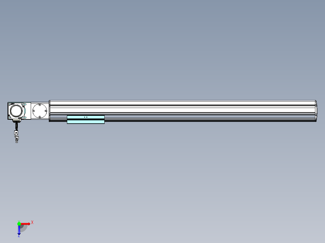 威洛博VBF同步带传动一般环境VBF14-L45-S700-BL-ZP40-C3俯视图