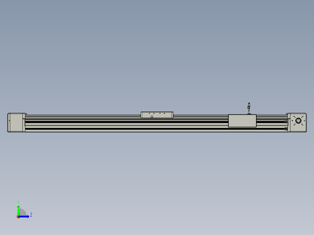 威洛博直线电机模组EB20-L224-S1650-BR-ZP75-MS3-5K左视图