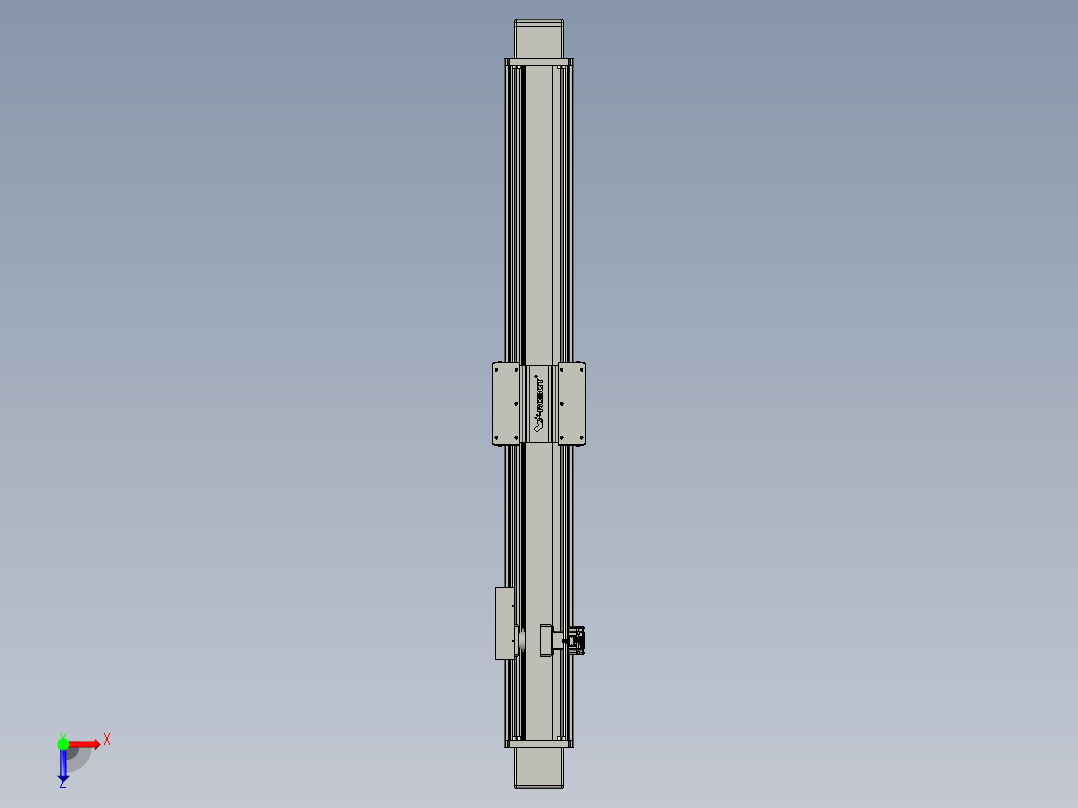 威洛博直线电机模组EB20-L224-S1650-BR-ZP75-MS3-5K俯视图