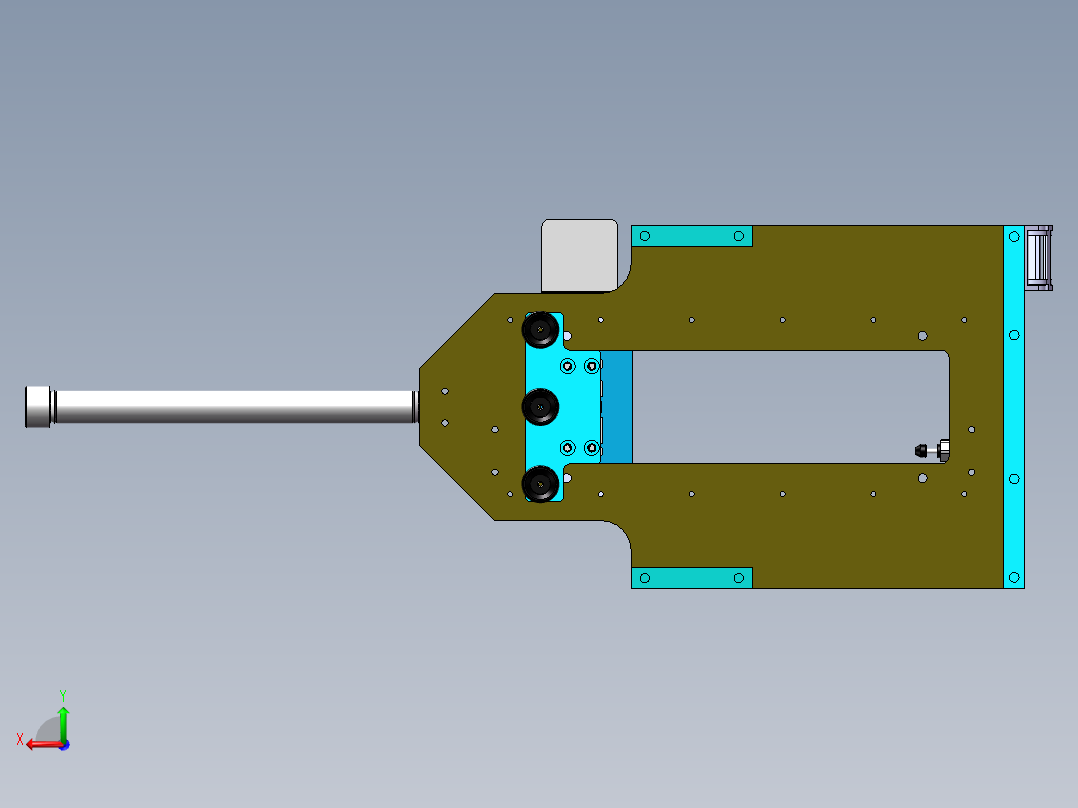 机械手模组后视图
