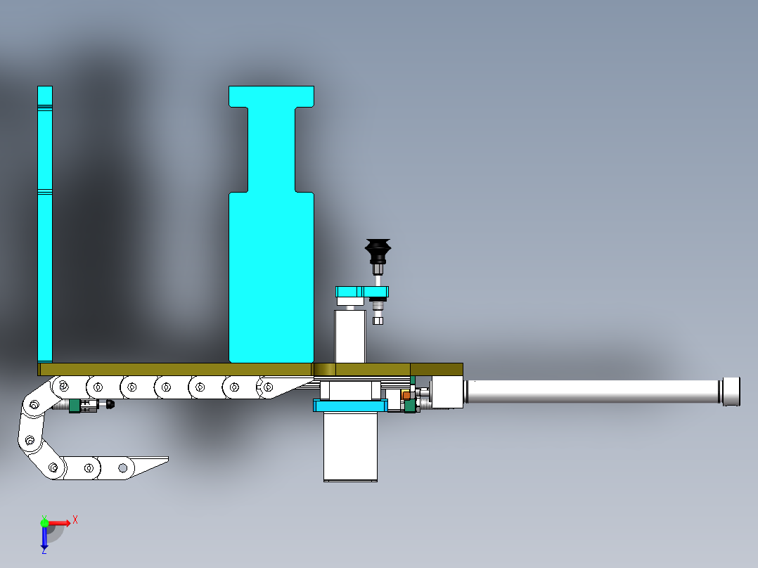 机械手模组俯视图