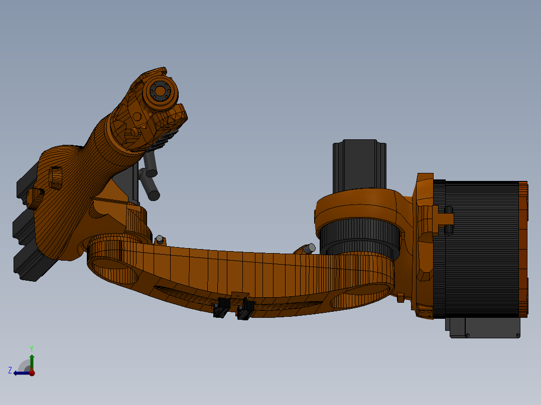 kuka 1400 六轴机器人右视图