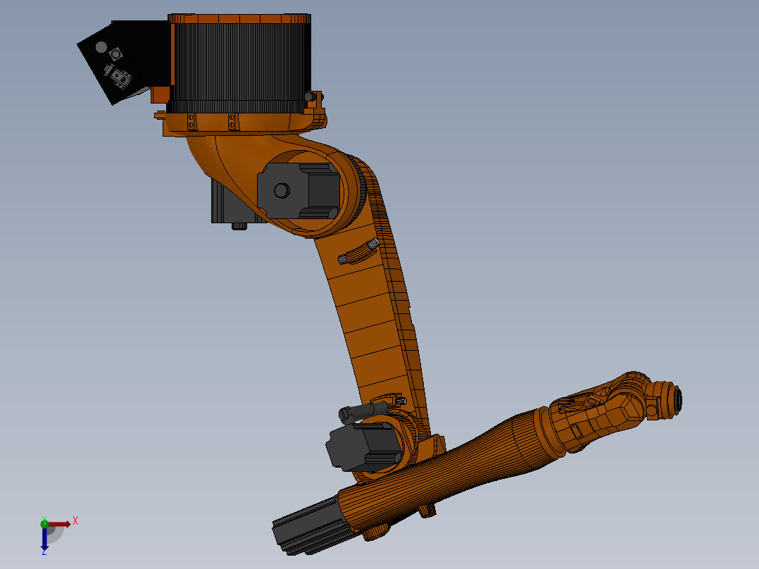 kuka 1400 六轴机器人俯视图