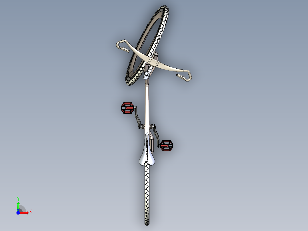 未来自行车概念设计前视图