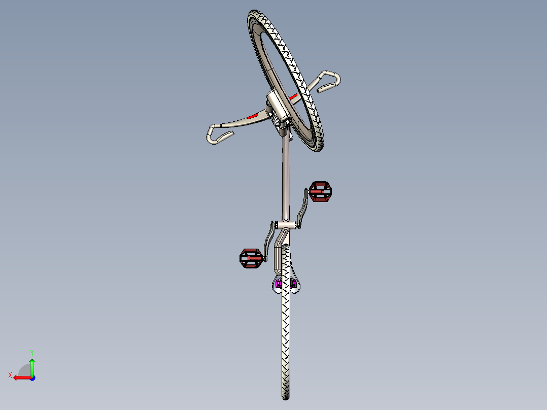 未来自行车概念设计后视图