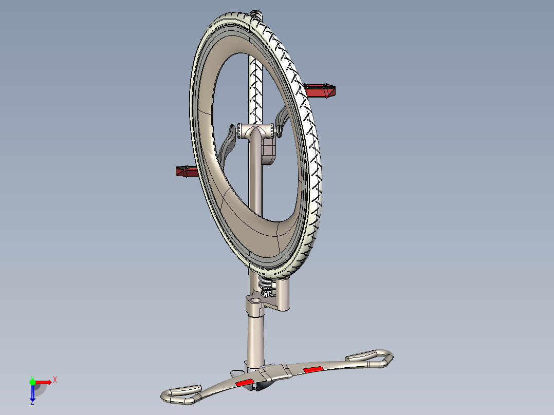 未来自行车概念设计俯视图