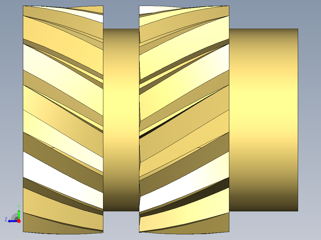 塑料零件嵌件M3螺纹，直径5毫米，高6毫米右视图