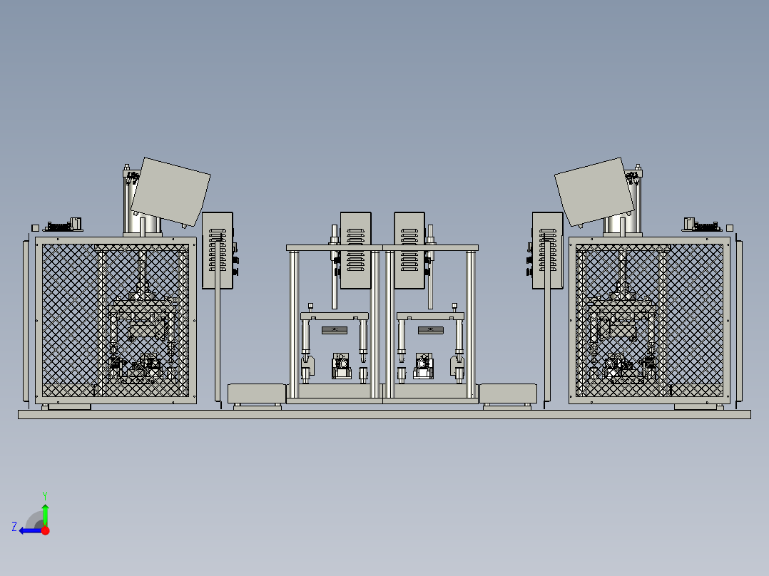 模组支架装电芯设备右视图