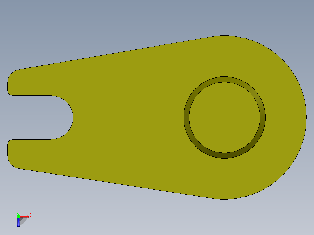 三点悬挂装置俯视图
