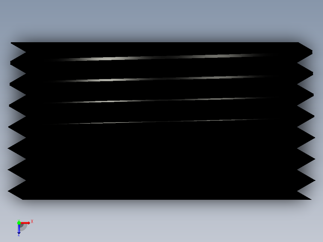 斜度止付螺絲MSWT-3D多系列多零件图纸模型俯视图