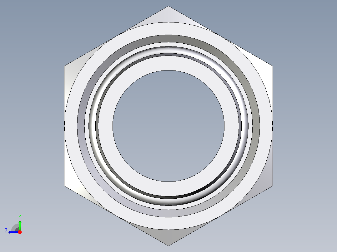 卡套式工业通用硬管接头EO_Swivel_connector_EGE28L1NPTCF右视图