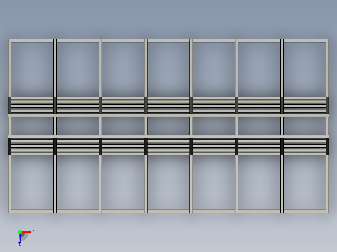 窗户和玻璃架俯视图