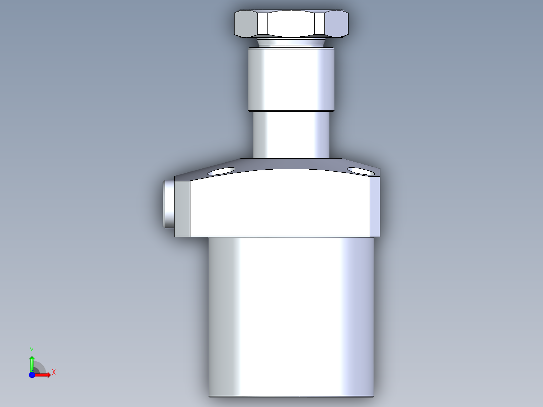 KOSMEKLHA0650-CL-Y45多系列多零件图纸模型前视图