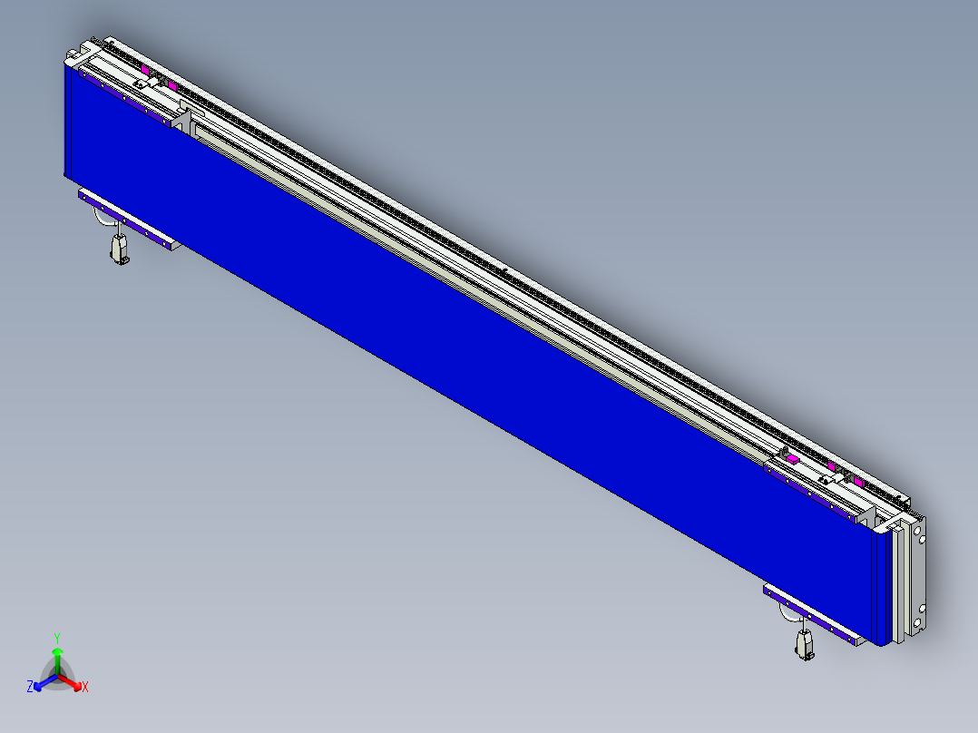 威洛博VL系列直线电机模组-2VL22H3-S1300正等轴测图