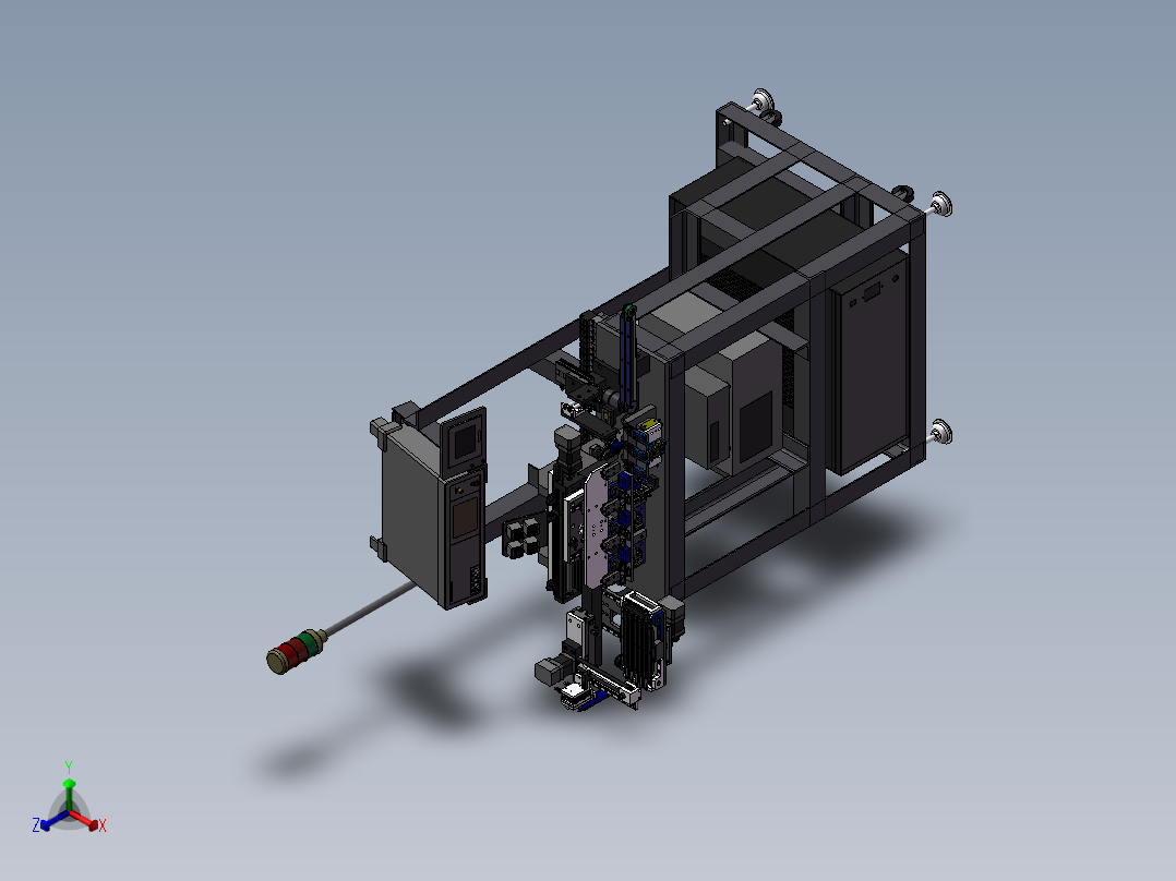 电器检测机正等轴测图