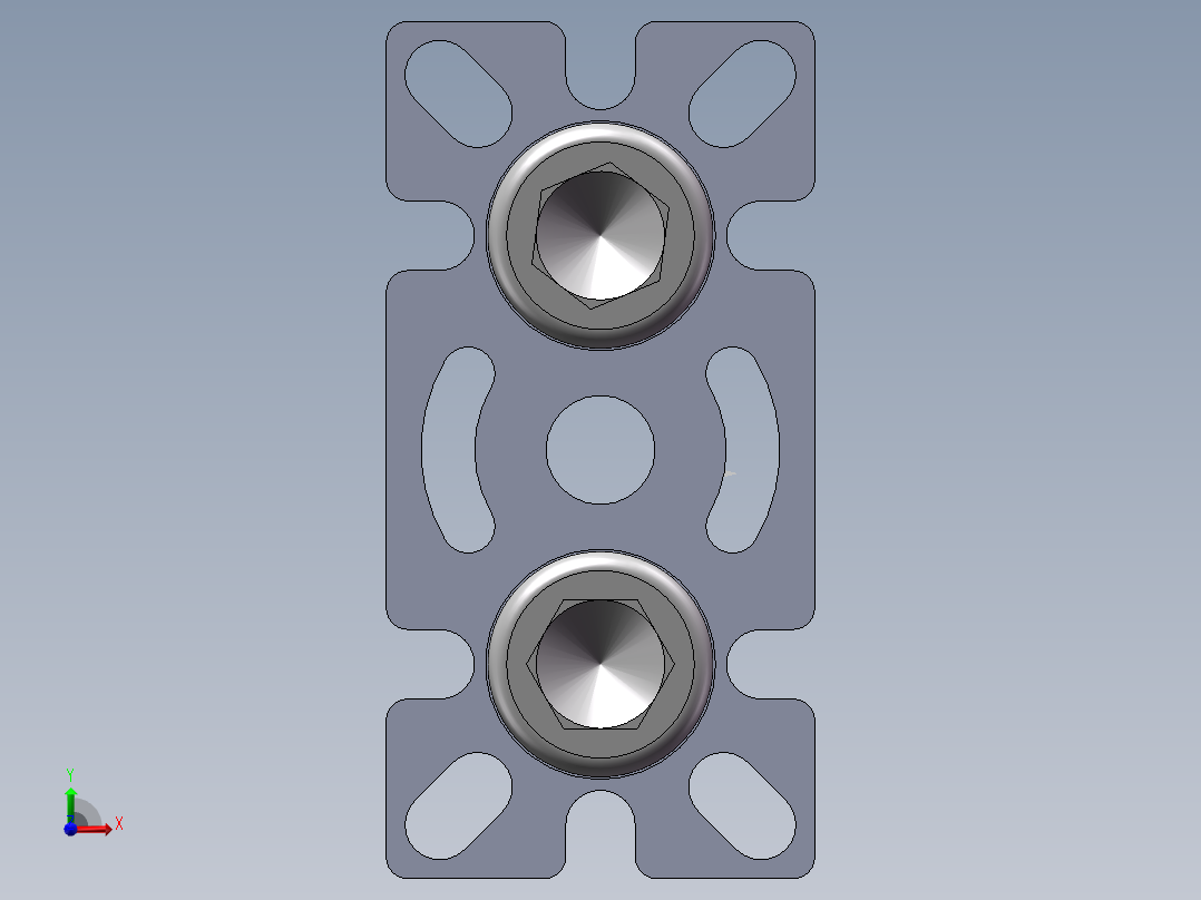 铝型材及其附件5.32.40.4080.M12前视图