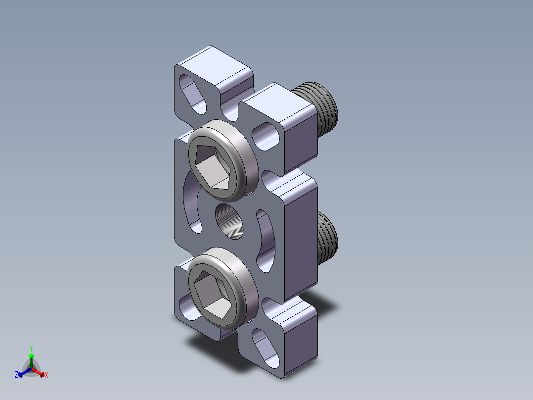 铝型材及其附件5.32.40.4080.M12正等轴测图
