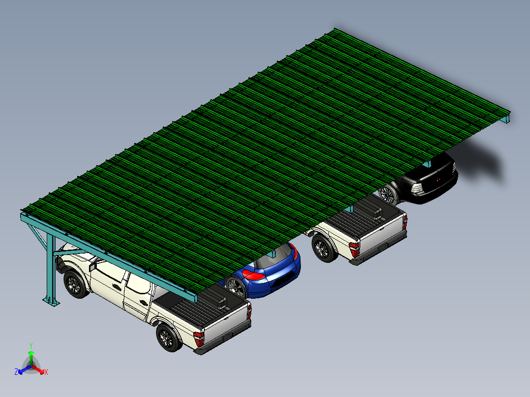 Estacionamiento停车场3D<span style='color: red'>数模</span> <span style='color: red'>STP</span><span style='color: red'>格式</span>