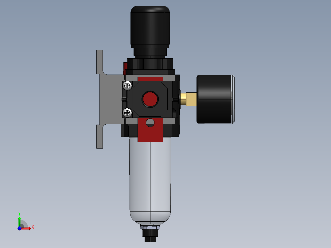 KIT FILTRO REGULADOR LUBRIF. DRENO AUTO 3-8 (BL73-XXX)前视图