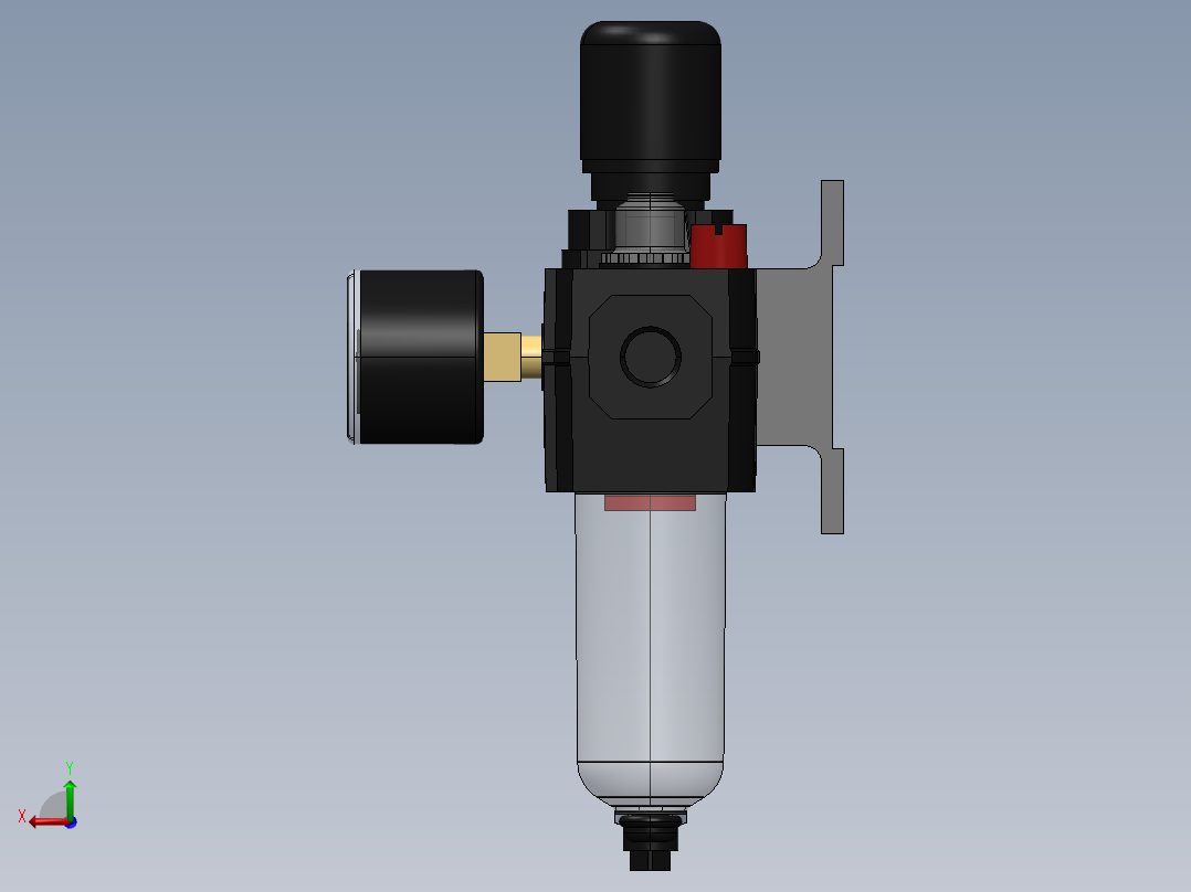 KIT FILTRO REGULADOR LUBRIF. DRENO AUTO 3-8 (BL73-XXX)后视图