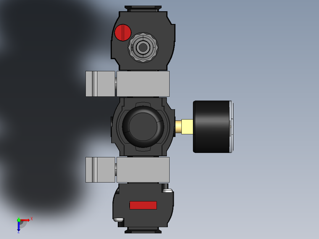 KIT FILTRO REGULADOR LUBRIF. DRENO AUTO 3-8 (BL73-XXX)俯视图