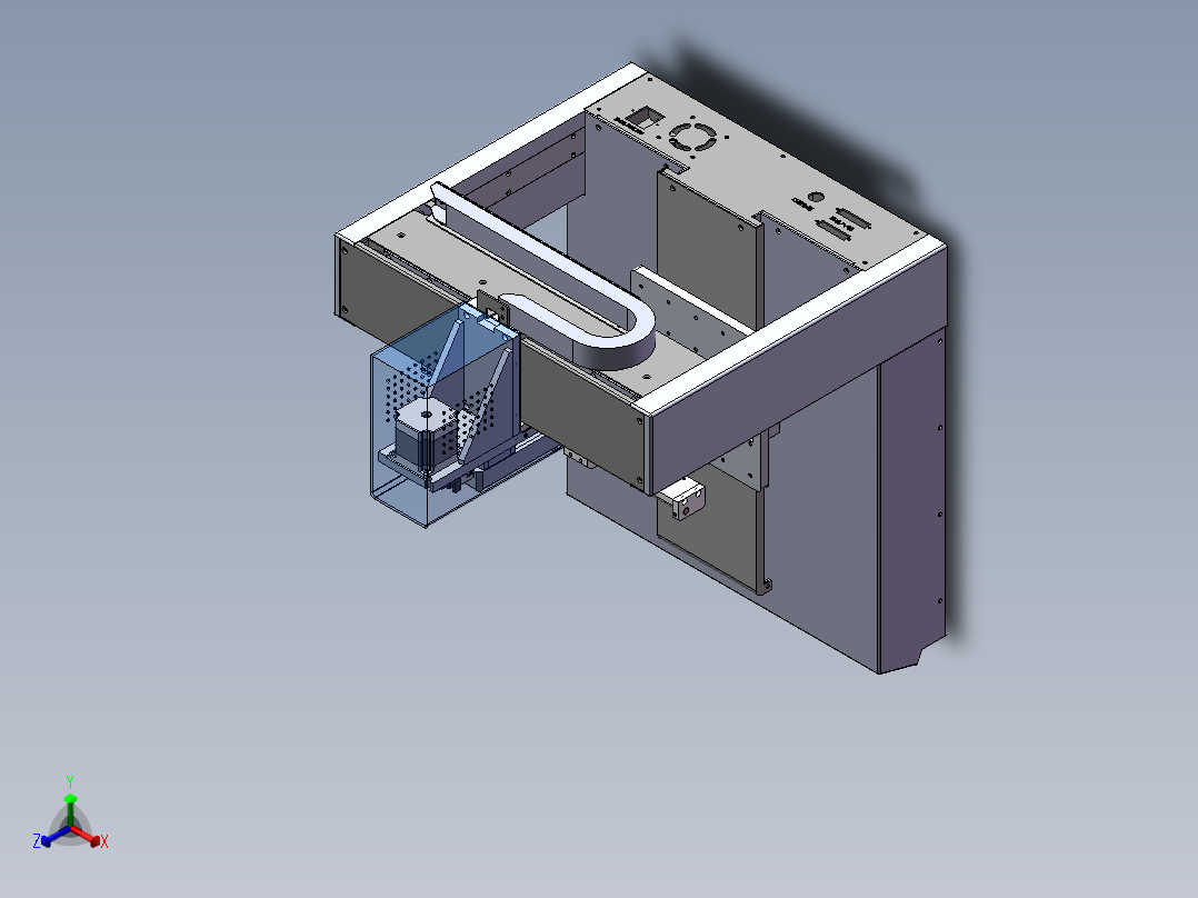 300机三头焊锡机正等轴测图