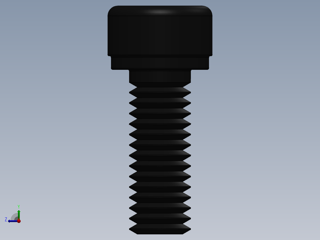 紧固件-No.10-32 Socked Head右视图