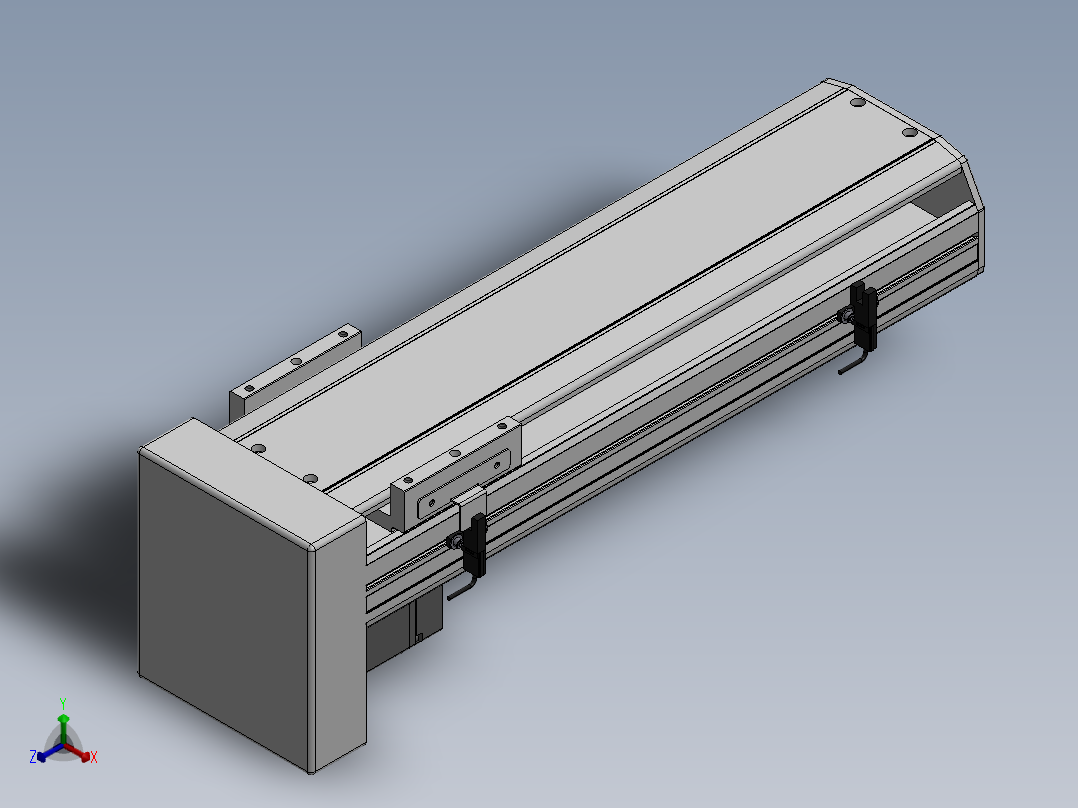 精密模组MY130-T10-300L-BM-P20B-C4-C正等轴测图