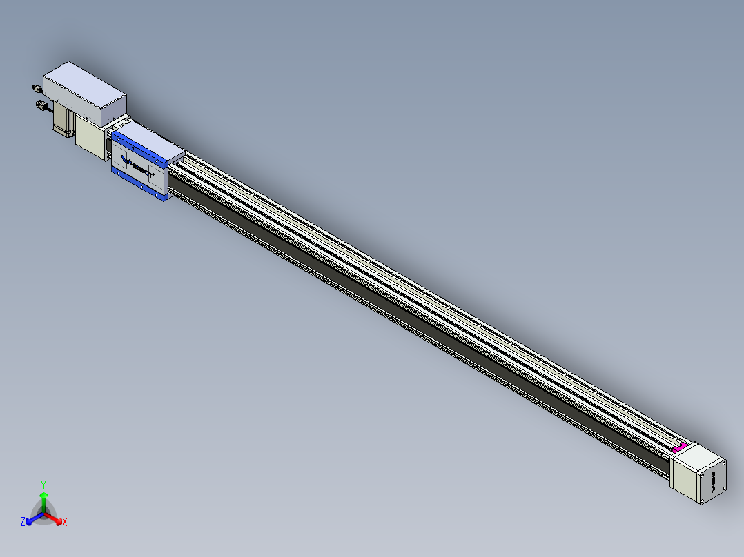 威洛博LB.GB同步带传动--欧规系列GB8-L96-S1700-BR-P75正等轴测图