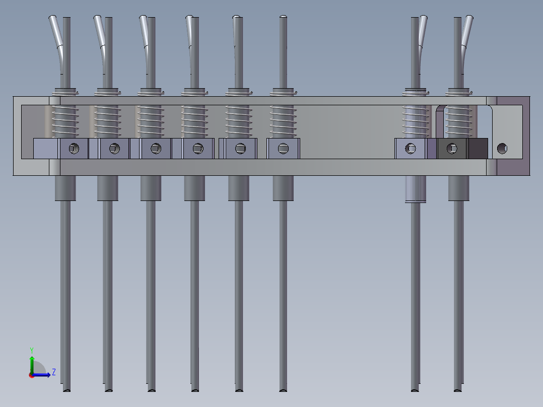 生化分析仪清洗机构左视图