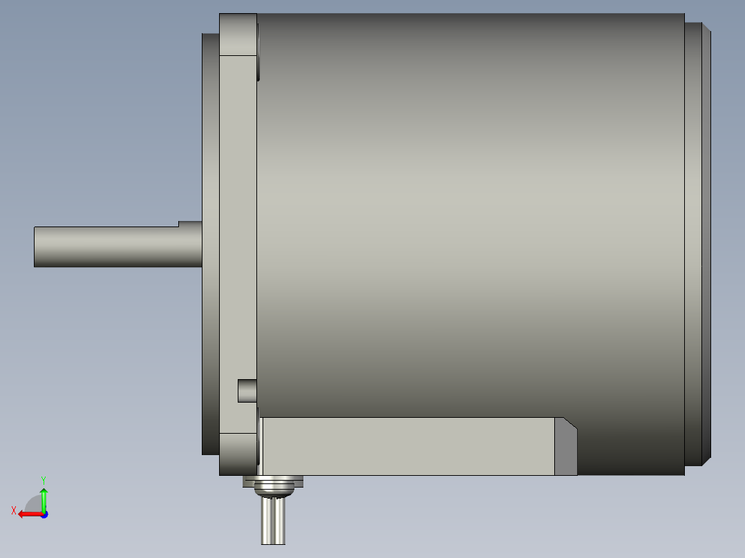 M8MX40S2YS微型齿轮调速马达后视图