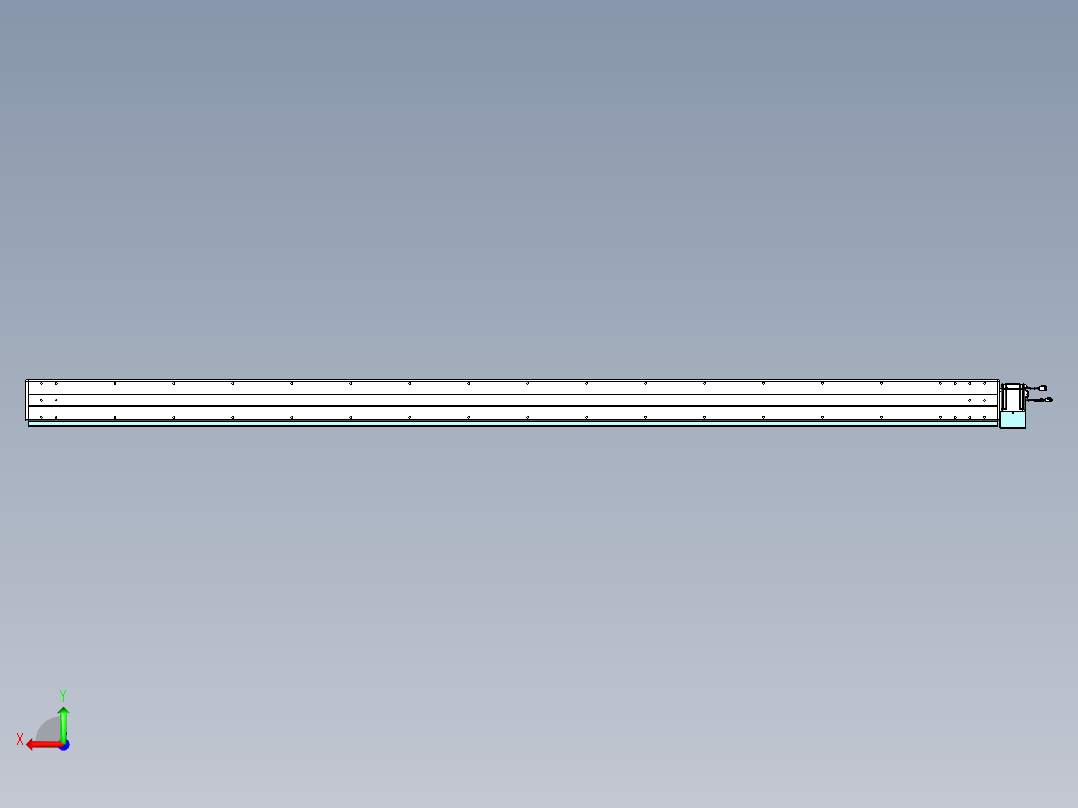 威洛博VBC同步带传动一无尘环境VBC14-L45-S3000-BLD-ZP75-C3后视图