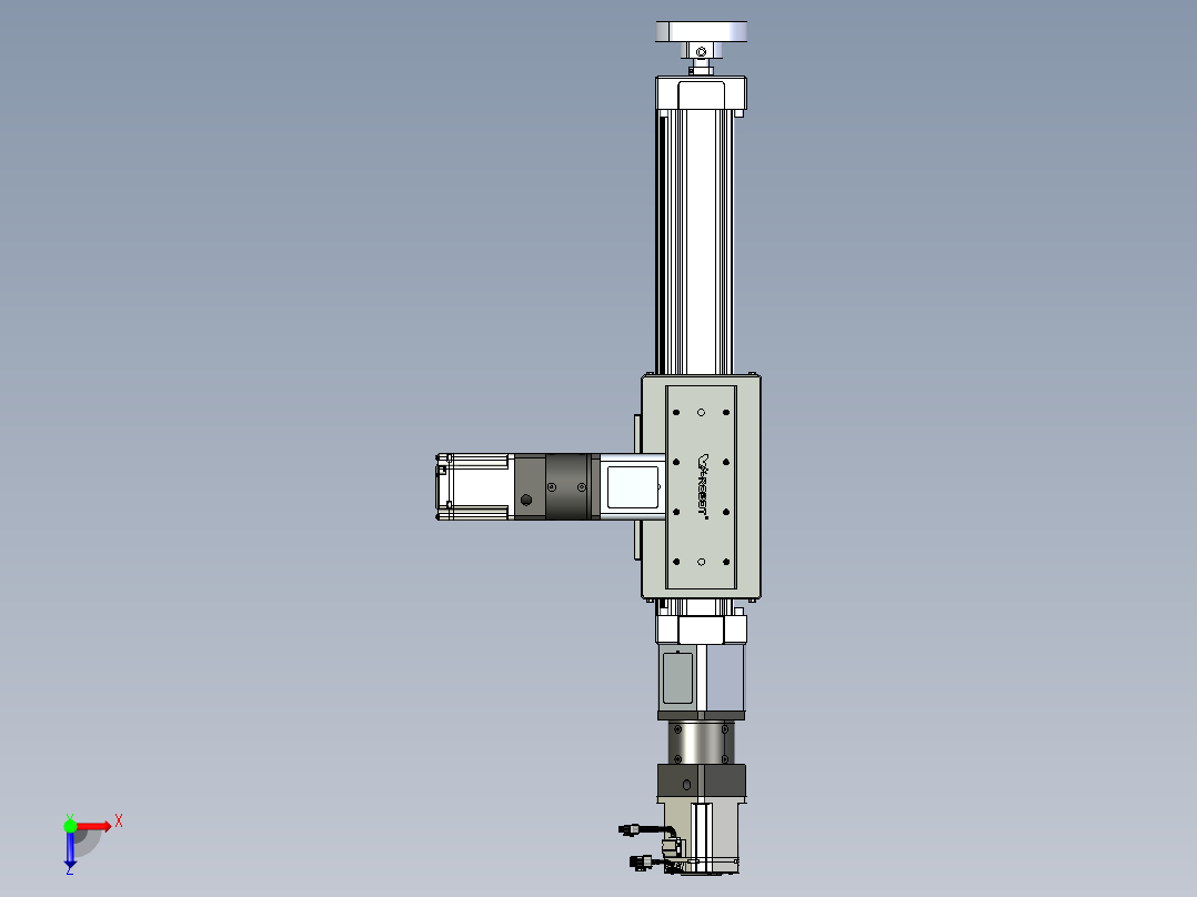 威洛博直线电机模组EB8ZR-L200-S300-RZP75B5K-ZP755K-MS3俯视图