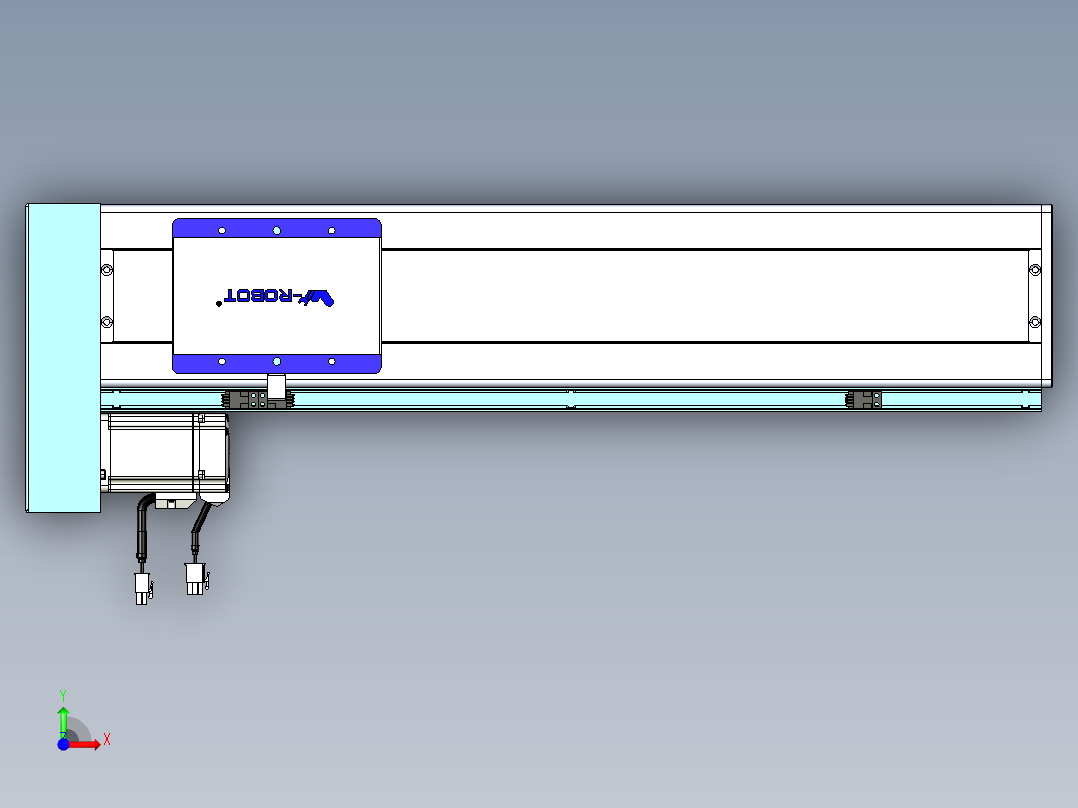 威洛博VC丝杆传动-无尘环境VC14-Lxx-C-S450-BL-ZP40-C3前视图