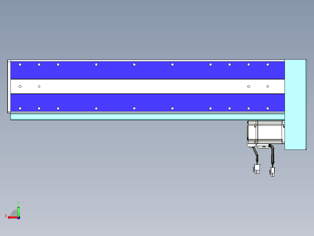 威洛博VC丝杆传动-无尘环境VC14-Lxx-C-S450-BL-ZP40-C3后视图