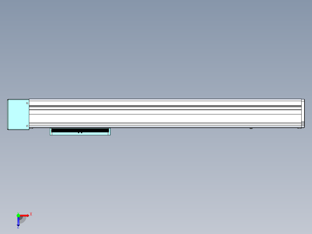 威洛博VC丝杆传动-无尘环境VC14-Lxx-C-S450-BL-ZP40-C3俯视图