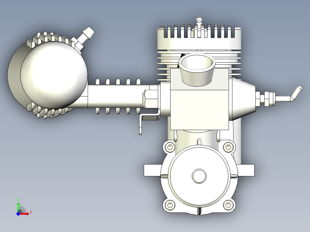 KB40RC发动机前视图