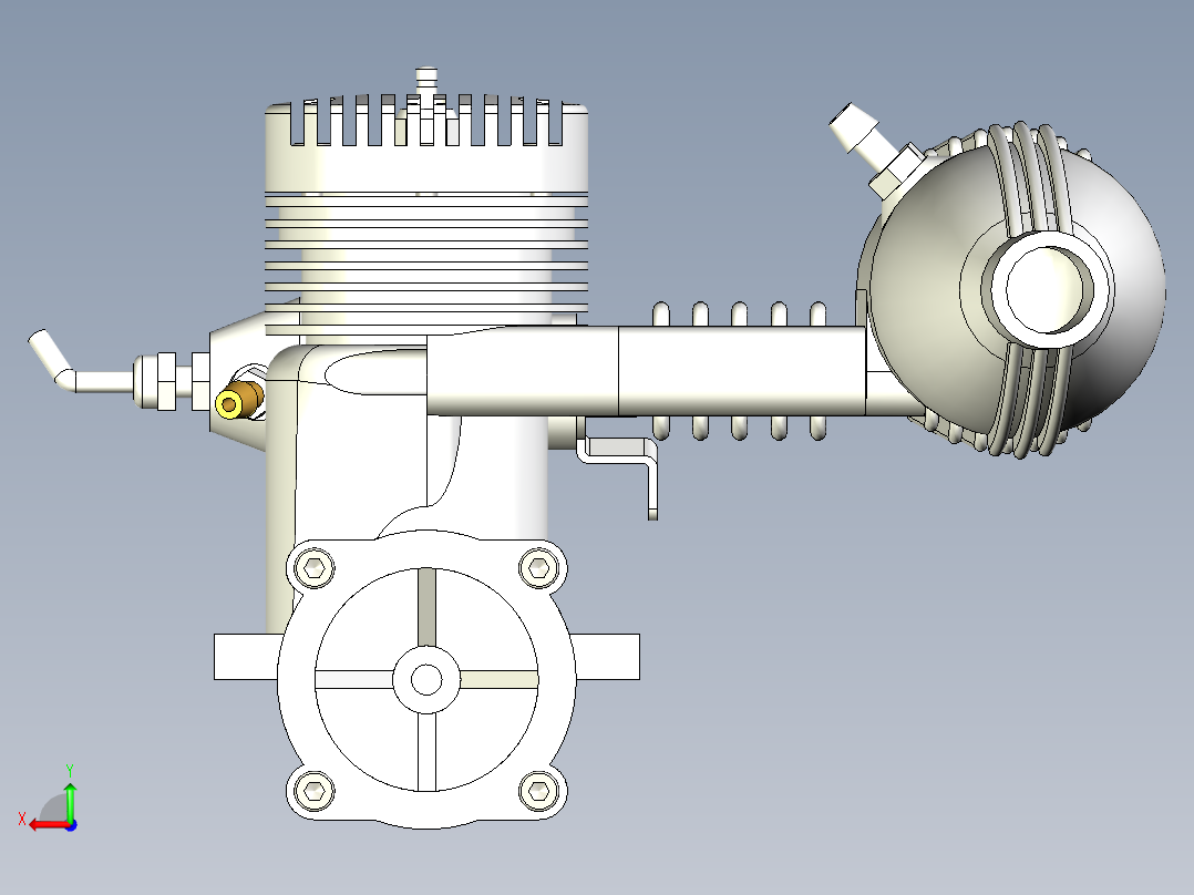 KB40RC发动机后视图