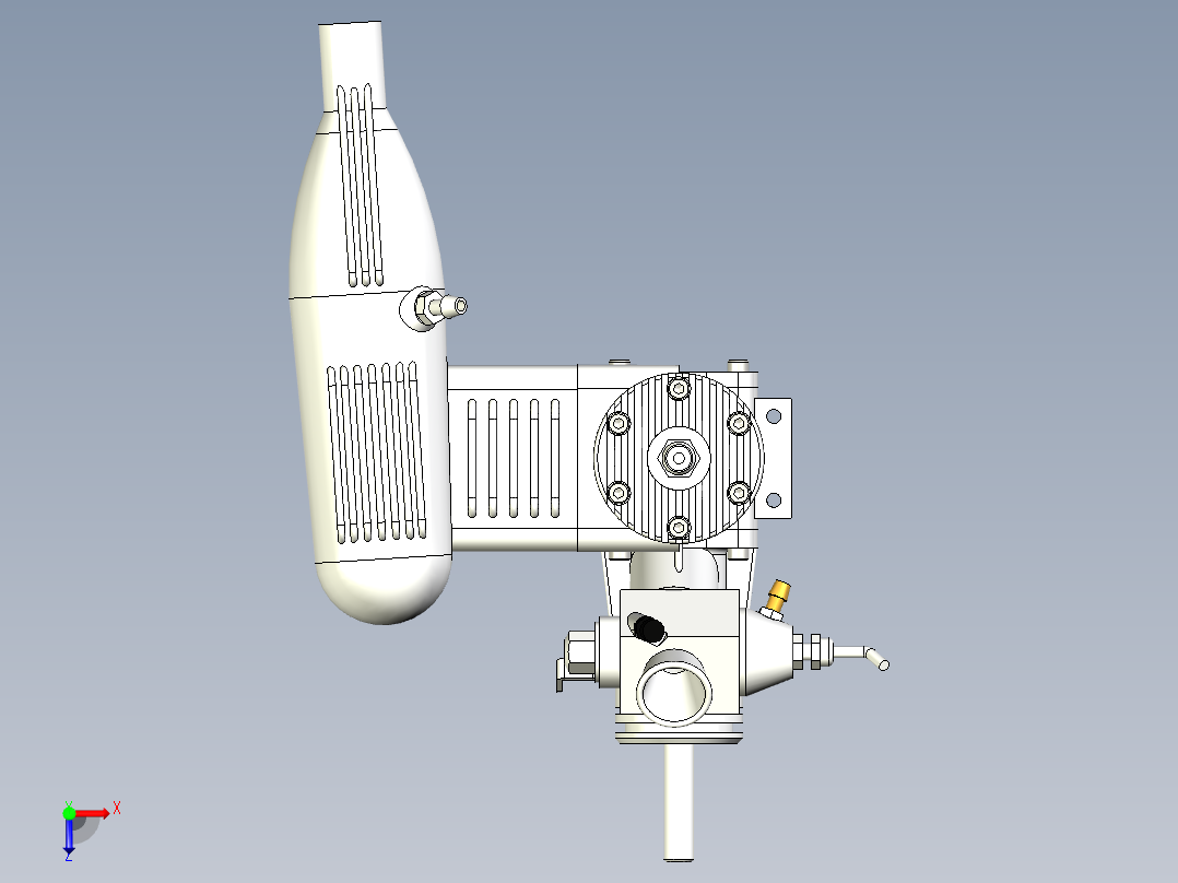 KB40RC发动机俯视图
