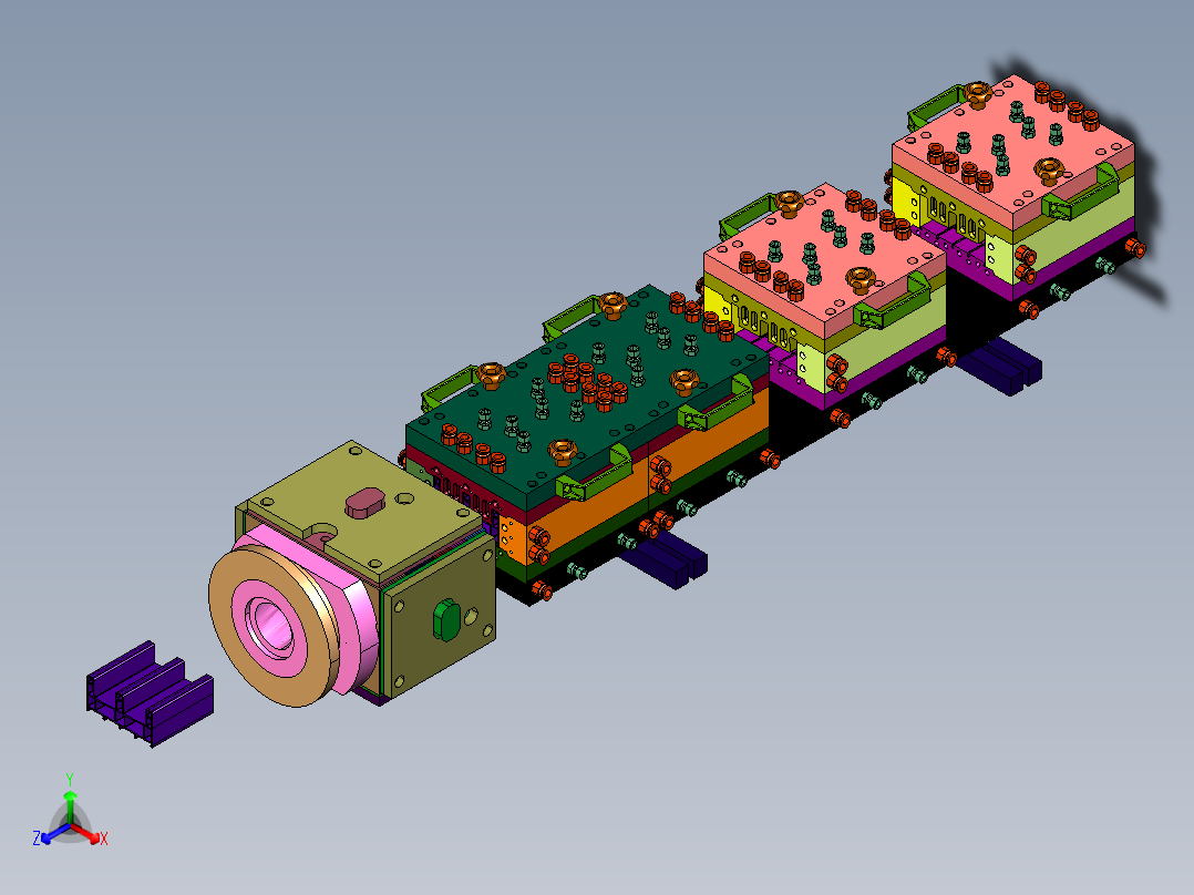 塑钢型材生产挤出模具