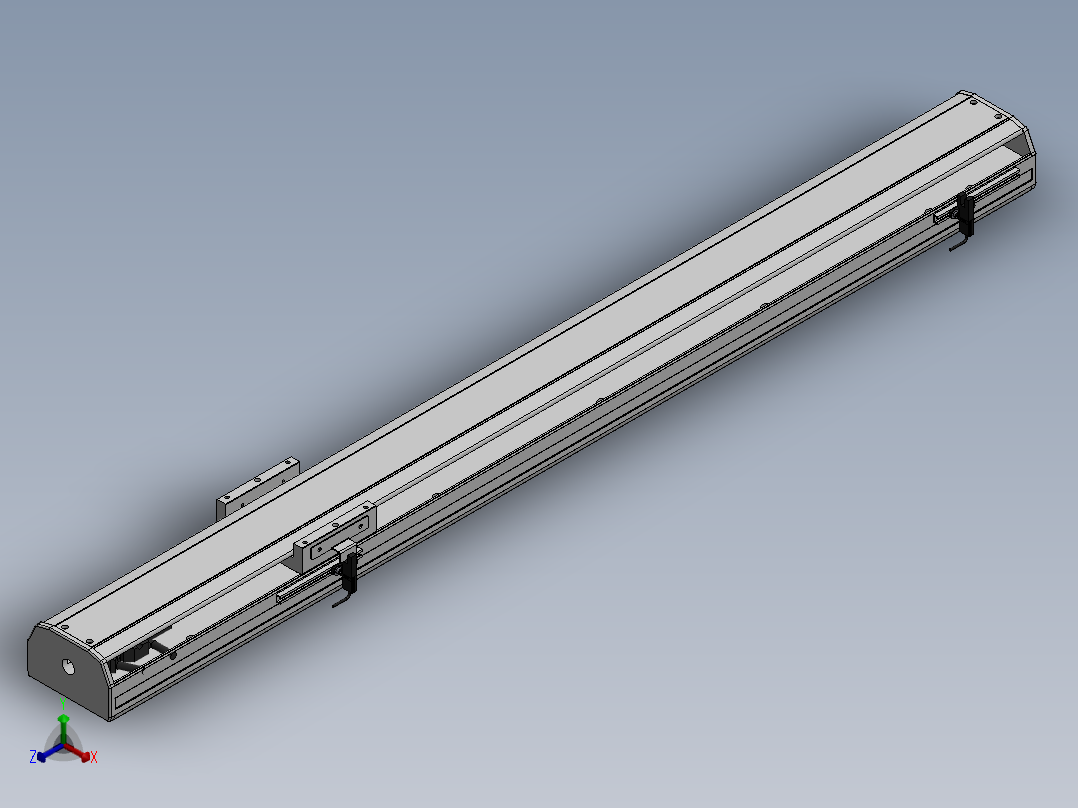 精密模组MY120-T10-750L-M-P10B-C4-C正等轴测图