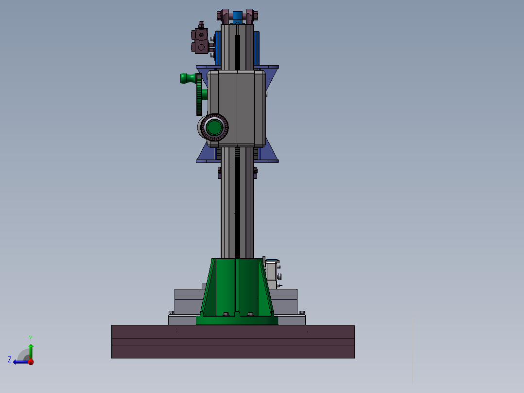 多功能折弯剪板机右视图