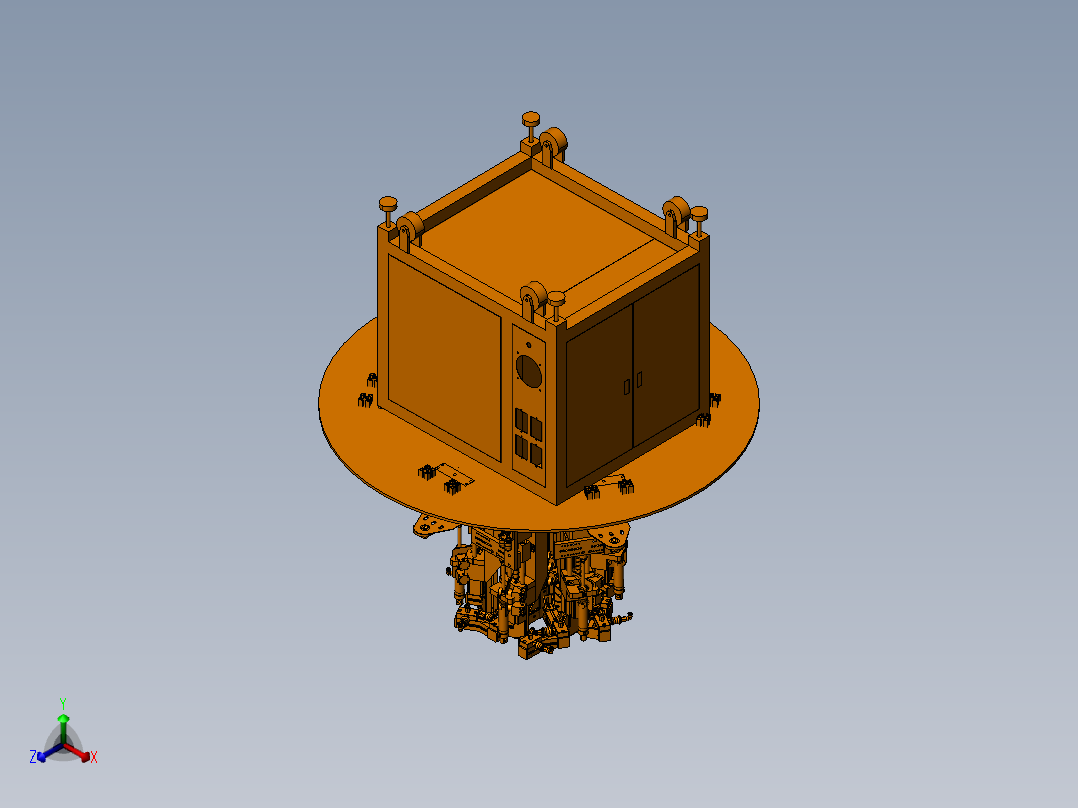 快速点胶机设备正等轴测图