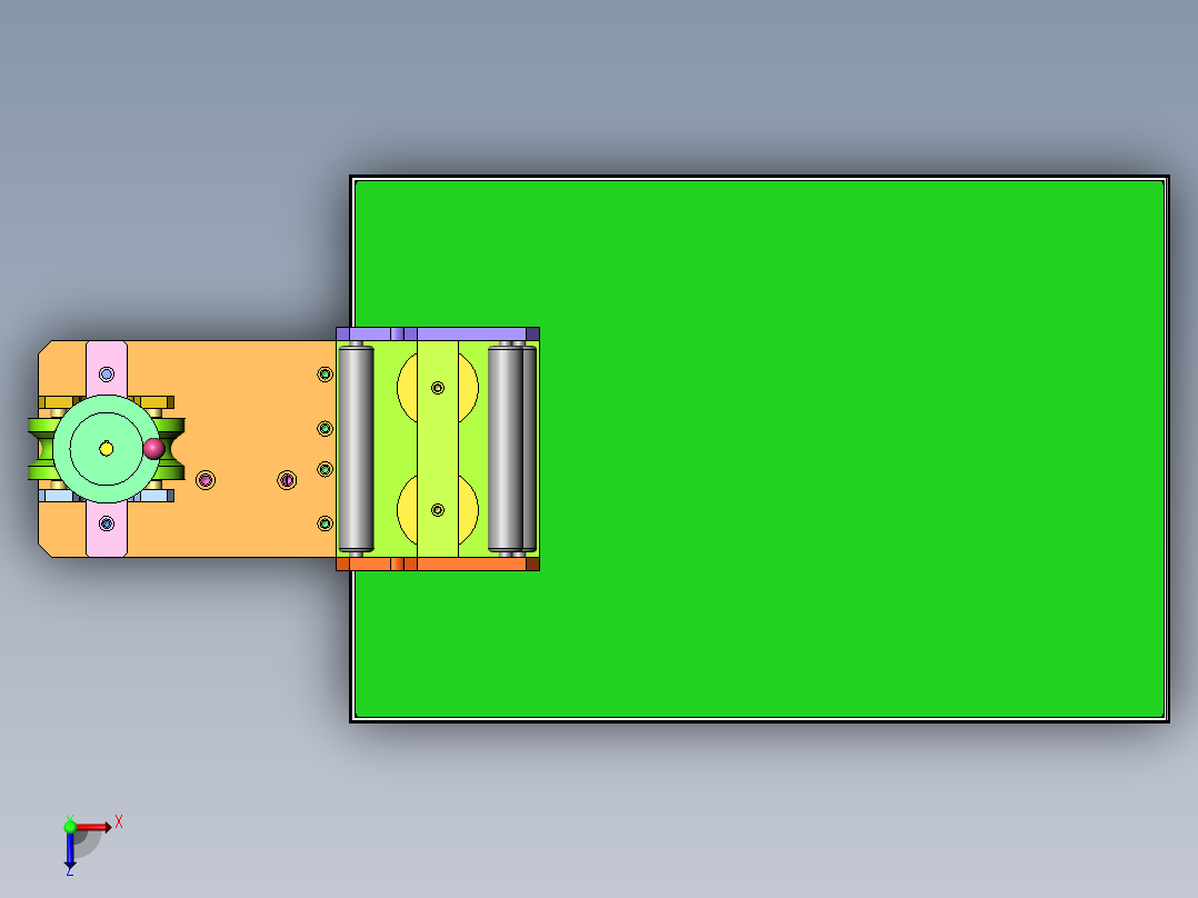 导向工装台（sw18可编辑+工程图）俯视图