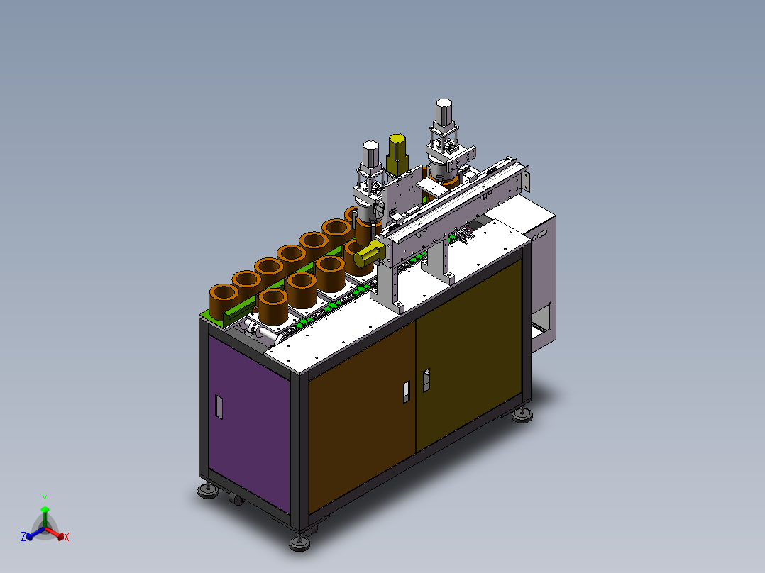 物料储存机sw18可编辑正等轴测图
