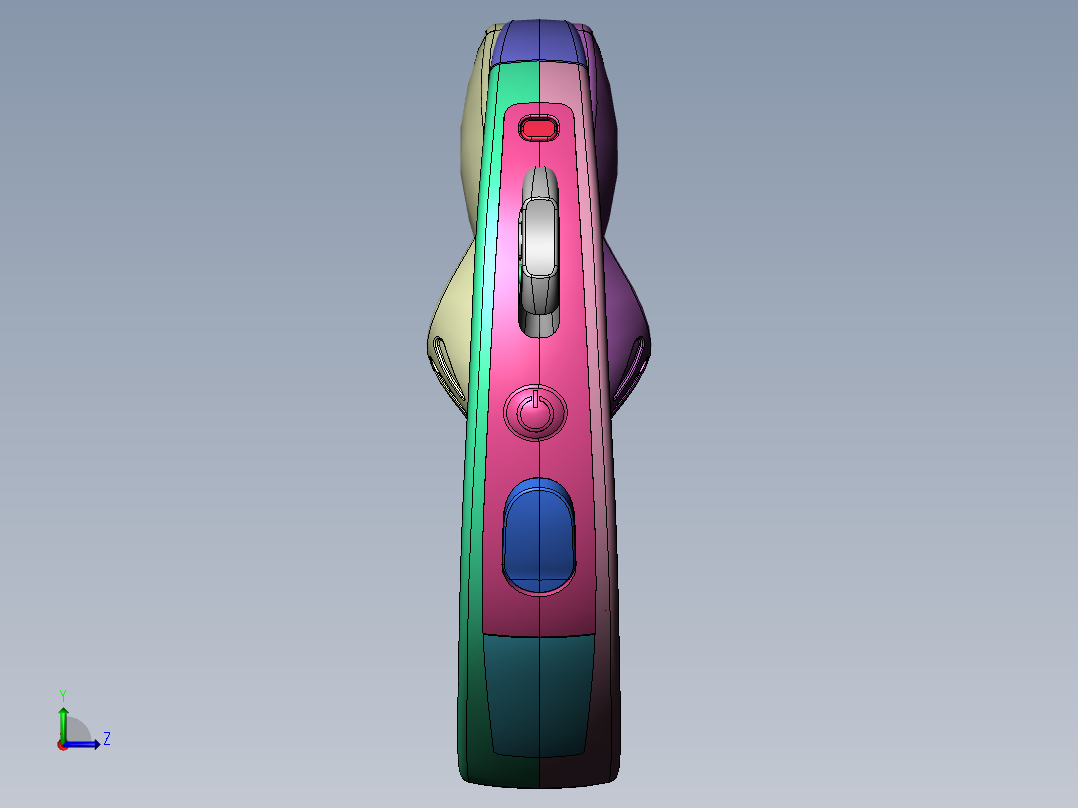 NOKIA蓝牙耳机模型左视图