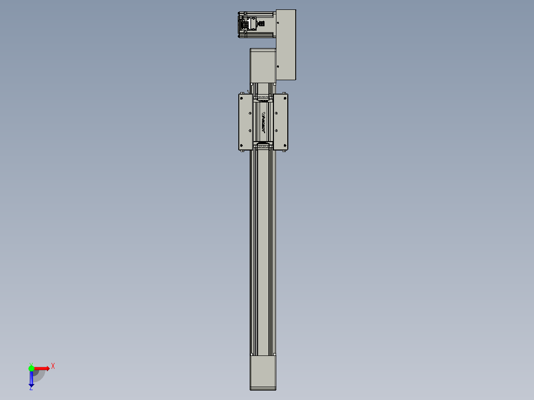 威洛博直线电机模组EB6-L70-S450-BR-P40-MS3俯视图