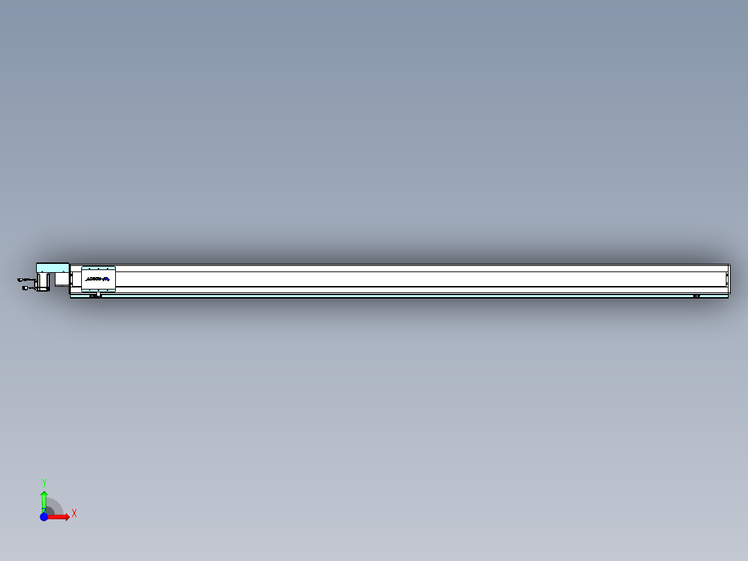 威洛博VBC同步带传动一无尘环境VBC14-L45-S2800-BR-ZP40-C3前视图