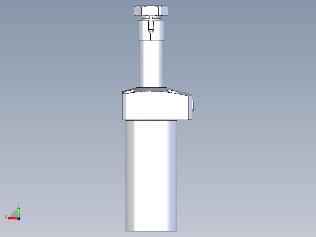 KOSMEKLHA0400-GL-Q25多系列多零件图纸模型后视图
