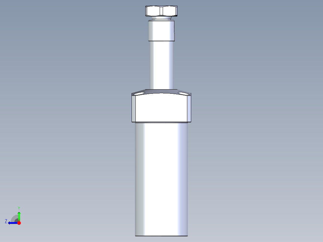 KOSMEKLHA0400-GL-Q25多系列多零件图纸模型右视图